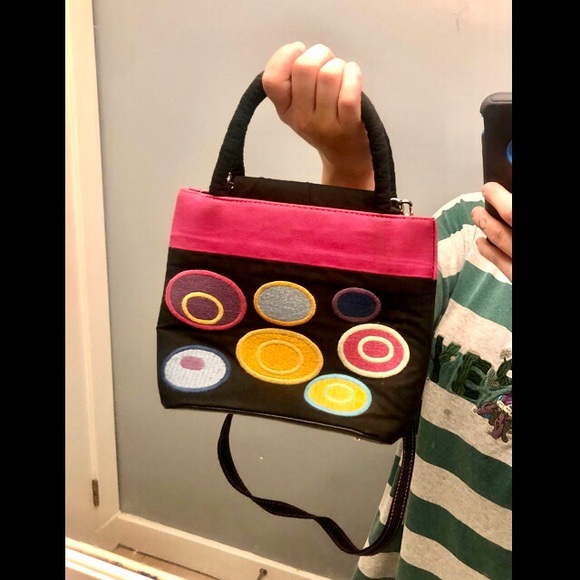 ❤️SOLD❤️ Y2k funky patterned colorful handbag - Picture 3 of 4